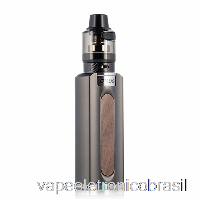 Vape Recarregável Vape Perdido Grus 100w Starter Kit Gunmetal / Madeira De Nogueira